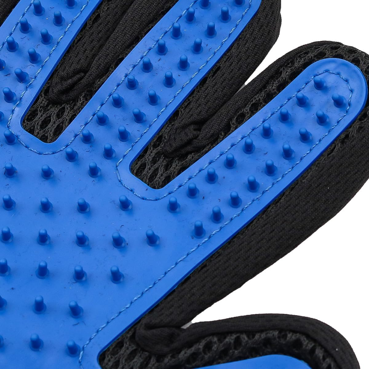 Namvo 2Pcs Pet Gloves Gentle Grooming Gloves High Performance Glove Massage Gloves with Improved Five Finger Design - Great for Dogs and Cats (Blue) image number 2