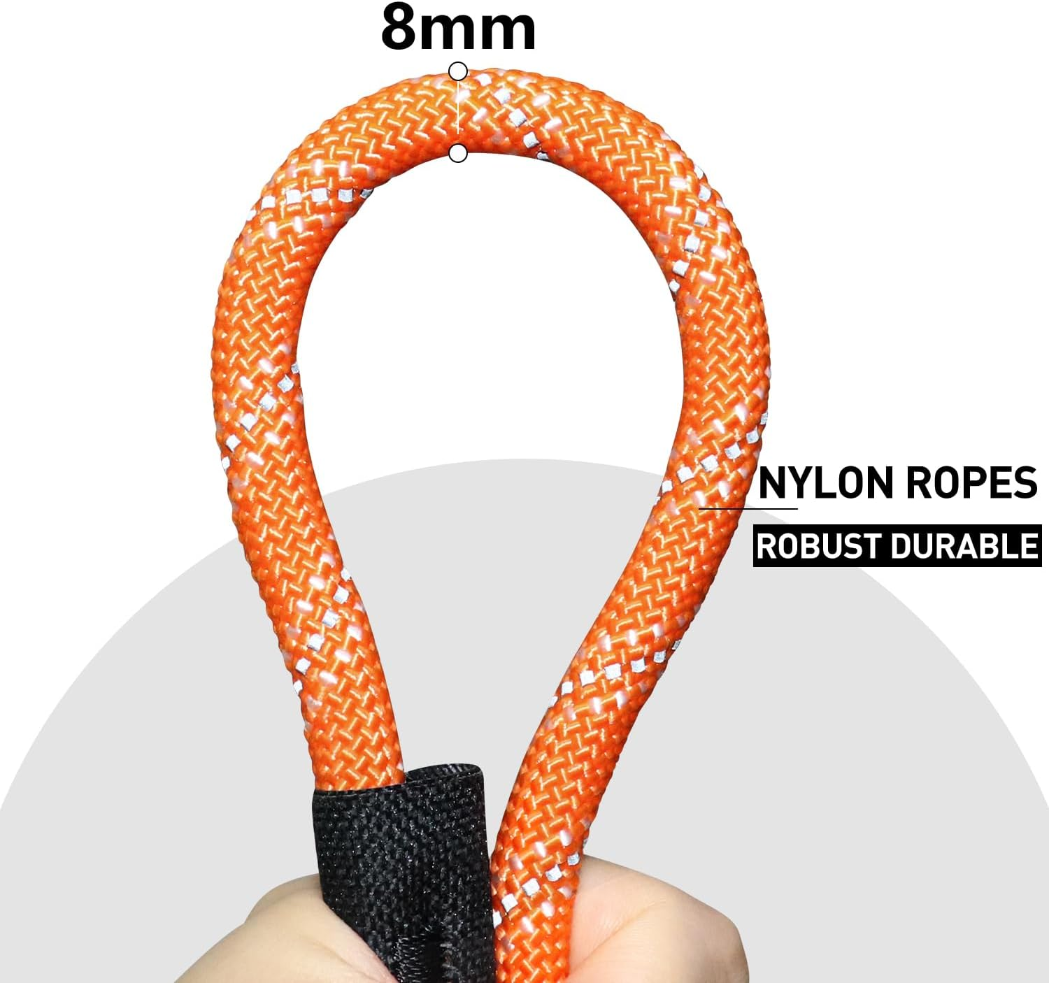 CANDYDOG Recall Lead 10 M for Dogs, without Handle, with 2 Climbing Carabiners, Suitable for Small to Large Dogs, Orange - Classic Dog Leads and Lead Ropes image number 5