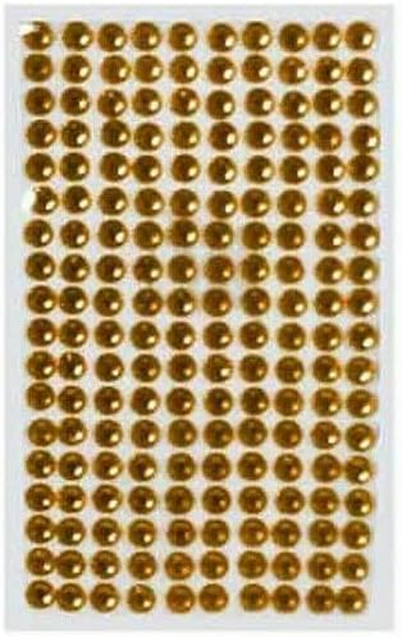 Tootoo 180Pce Adhesive Rhinestones - Gold 5Mm, Scrapbooking Card Making Art & Craft image number 3