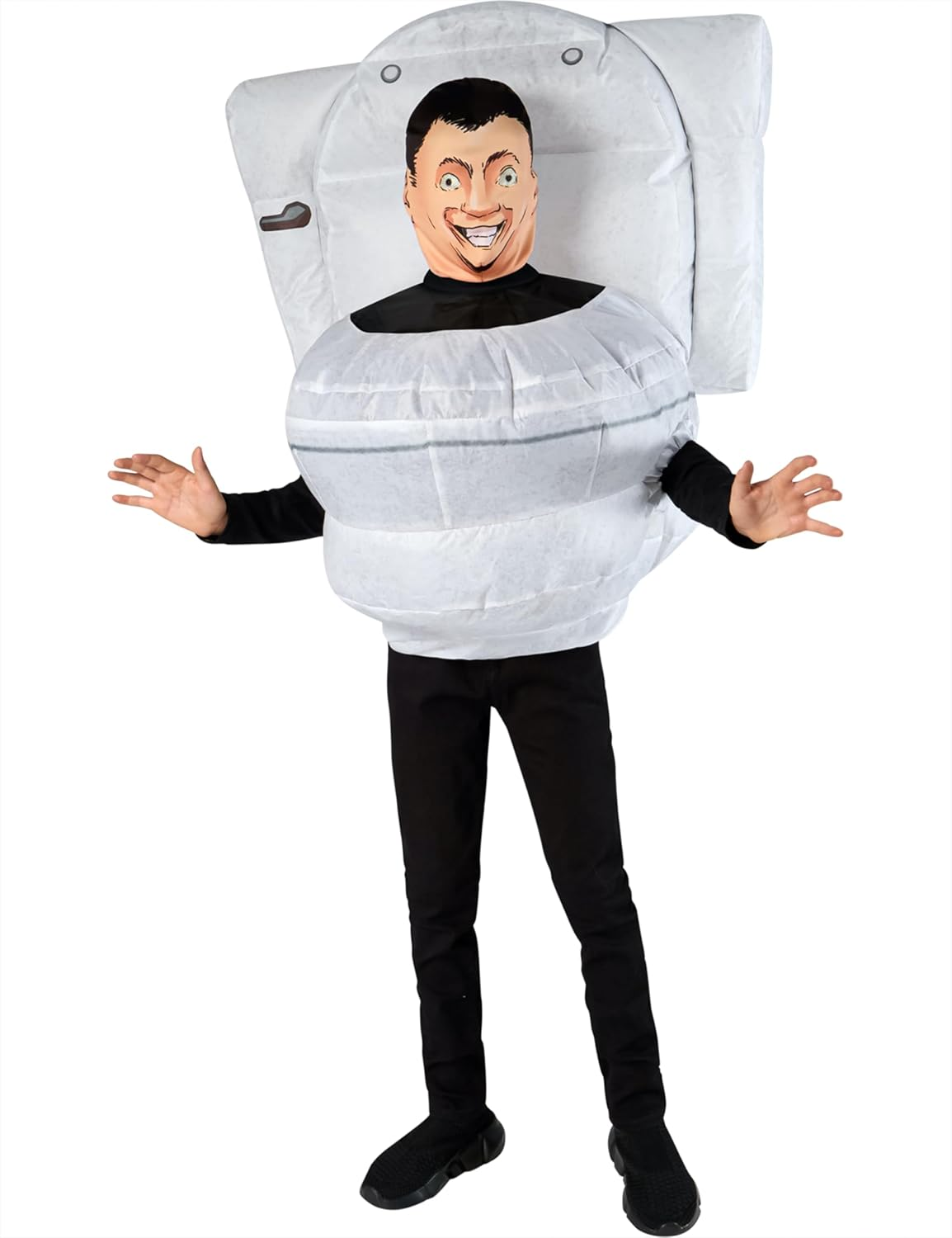 Skibidi Toilet Inflatable Costume for Kids - Skibidi Toilet - Child (One Size) image number 5