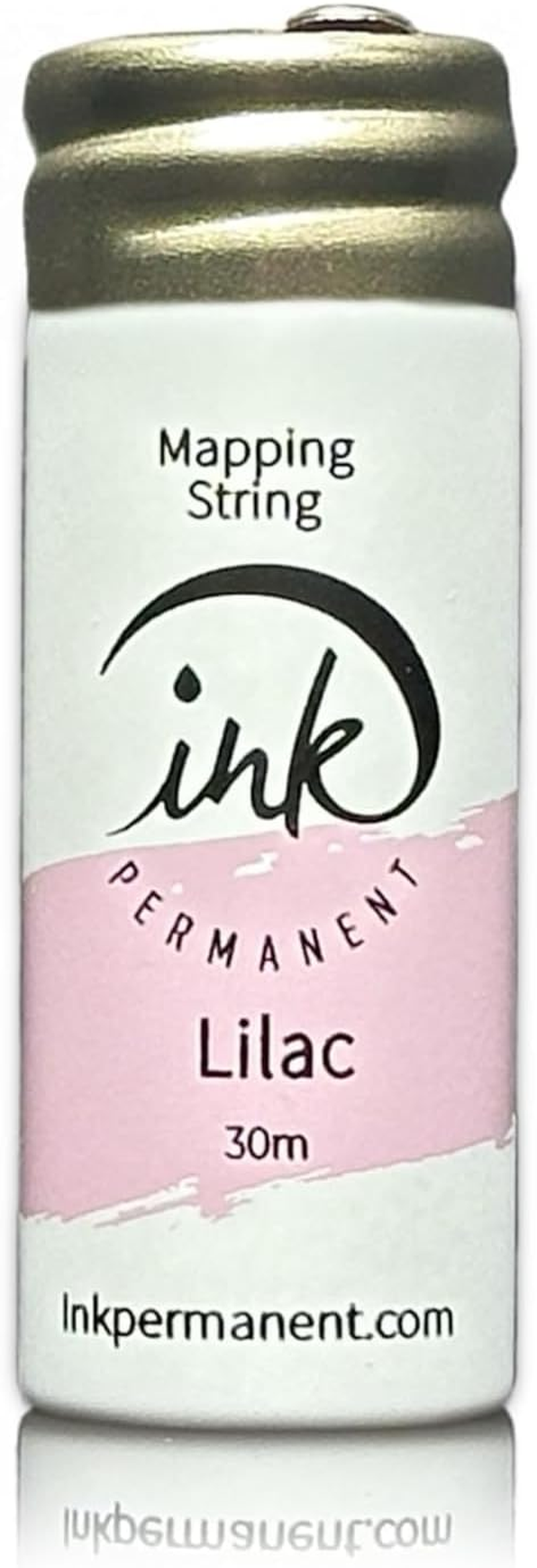 Ink Permanent Brow Mapping String [100 Ft Bottles - 30 M] Pre-Inked Mapping String for Permanent Makeup and Microblading Supplies | Mapping Kit | Brow Mapping (Lilac)