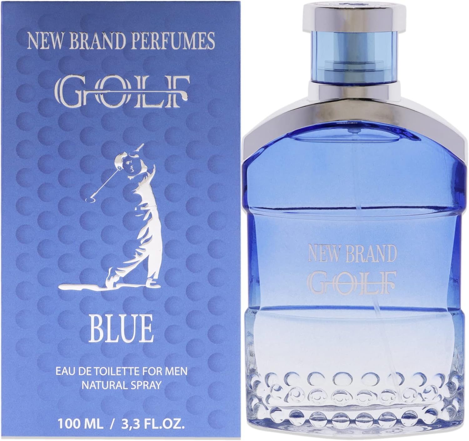 New Brand Golf Blue for Men 3.3 Oz EDT Spray image number 1