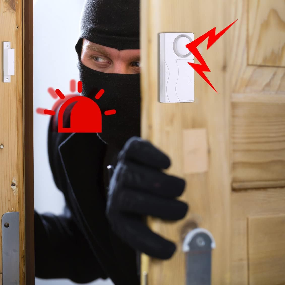 Lancoon Door Window Sensor Alarm, Remote Control Wireless Magnetic Alert anti Theft DIY Installation for Home Apartment Business Pool Garage image number 6