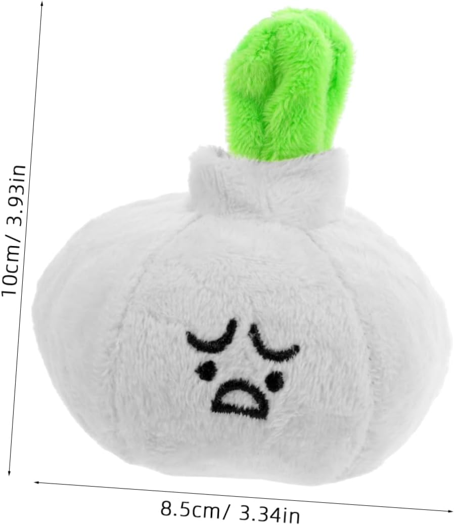 Ibasenice Interactive Plush Cat Toy Soft Garlic-Shaped Design Chewable Fabric for Kittens Engaging Indoor Play Biteresistant Cartoon Style image number 3