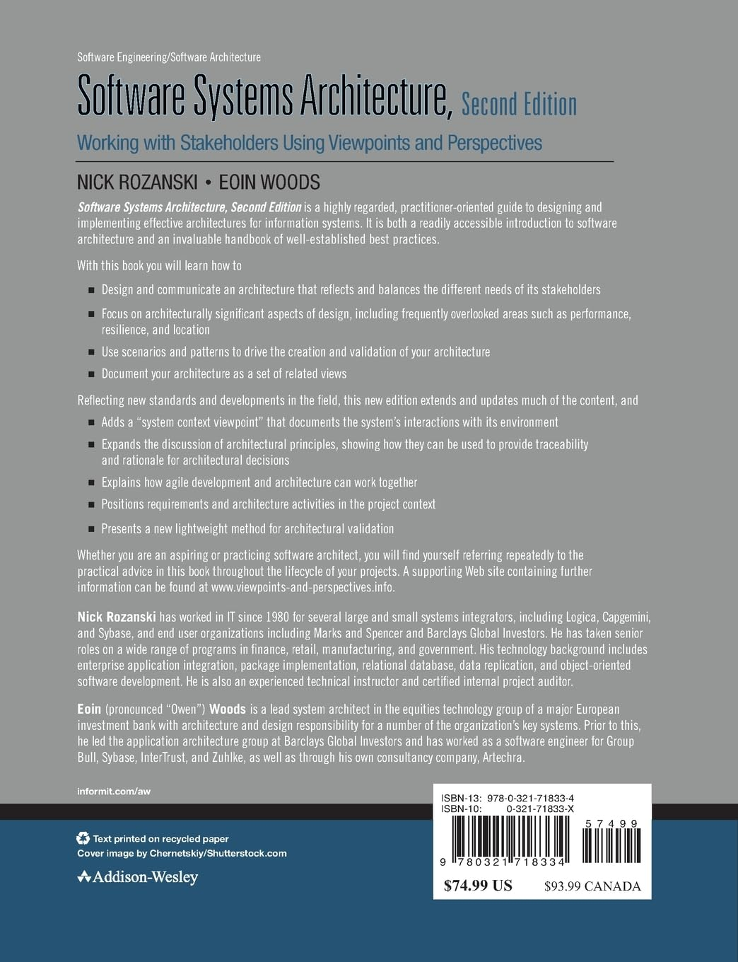 Software Systems Architecture: Working with Stakeholders Using Viewpoints and Perspectives image number 2