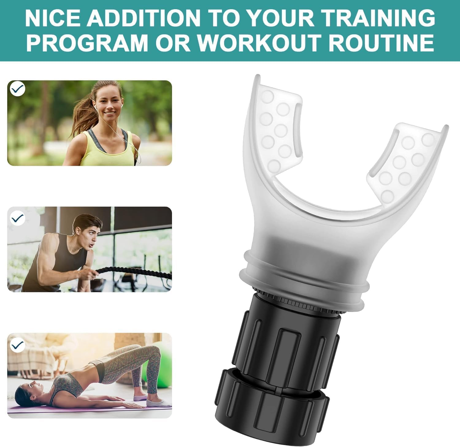 Airvantage Natural Breathing Exerciser Trainer for Drug-Free Respiratory Therapy │ Breathe Easier with Stronger Lungs │ Guided Ebook Included (White) image number 6
