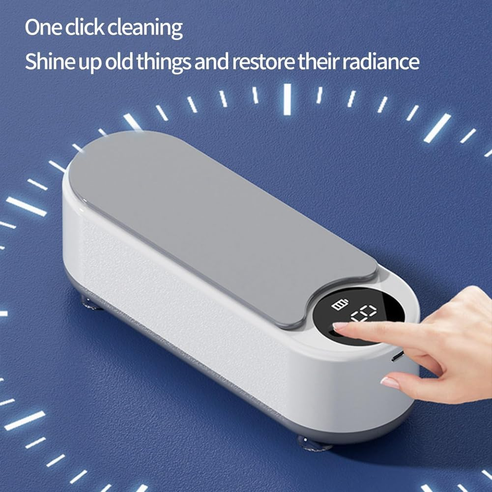 Jewelry Cleaner Portable Household Cleaning Machine for Jewelry, Glasses, Rings, Coin, Watch