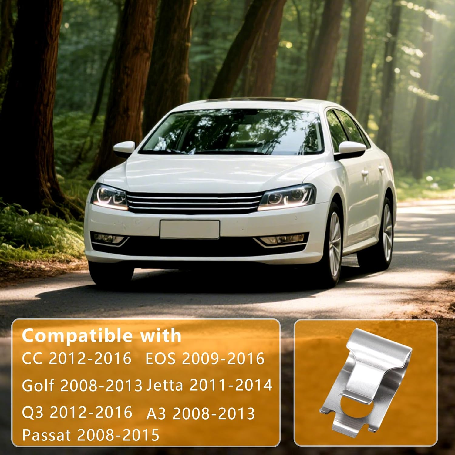 Auto Turbo Wastegate Actuator Rod Clips 06J145220A Compatible with VW Audi Golf Jetta Passat image number 4