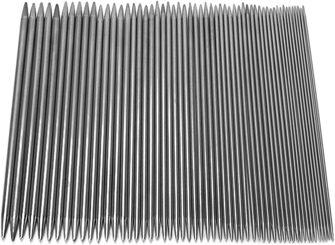 Knitting Needles, Double Pointed 55Pcs Stainless Steel Knitting Kit Household for Gloves for Scarves for Hats for Sweaters image number 6