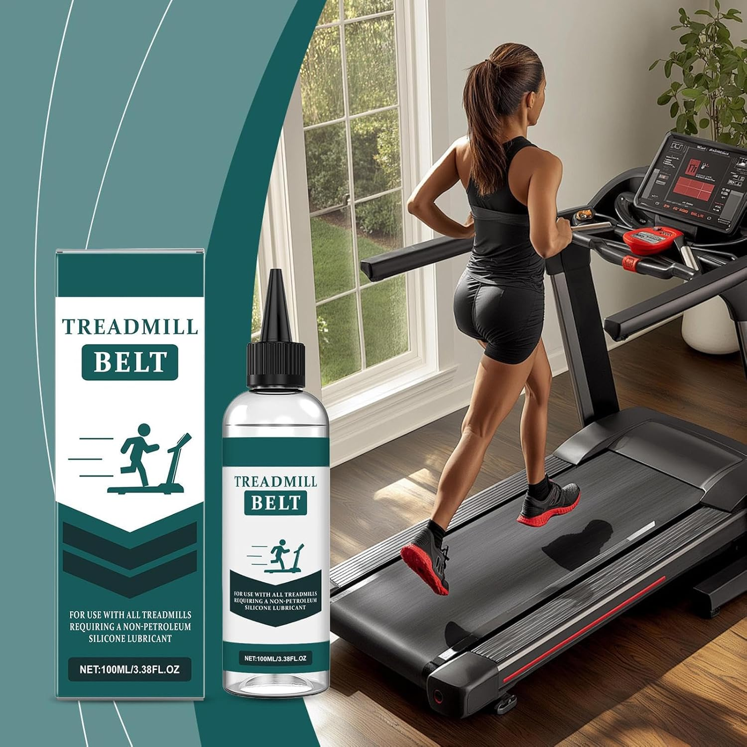 Treadmill Lubricant, Noise Reduction Lube, Treadmill Belt Lubes Reduce Friction Lubricant with Precision Screw Caps for Men image number 4