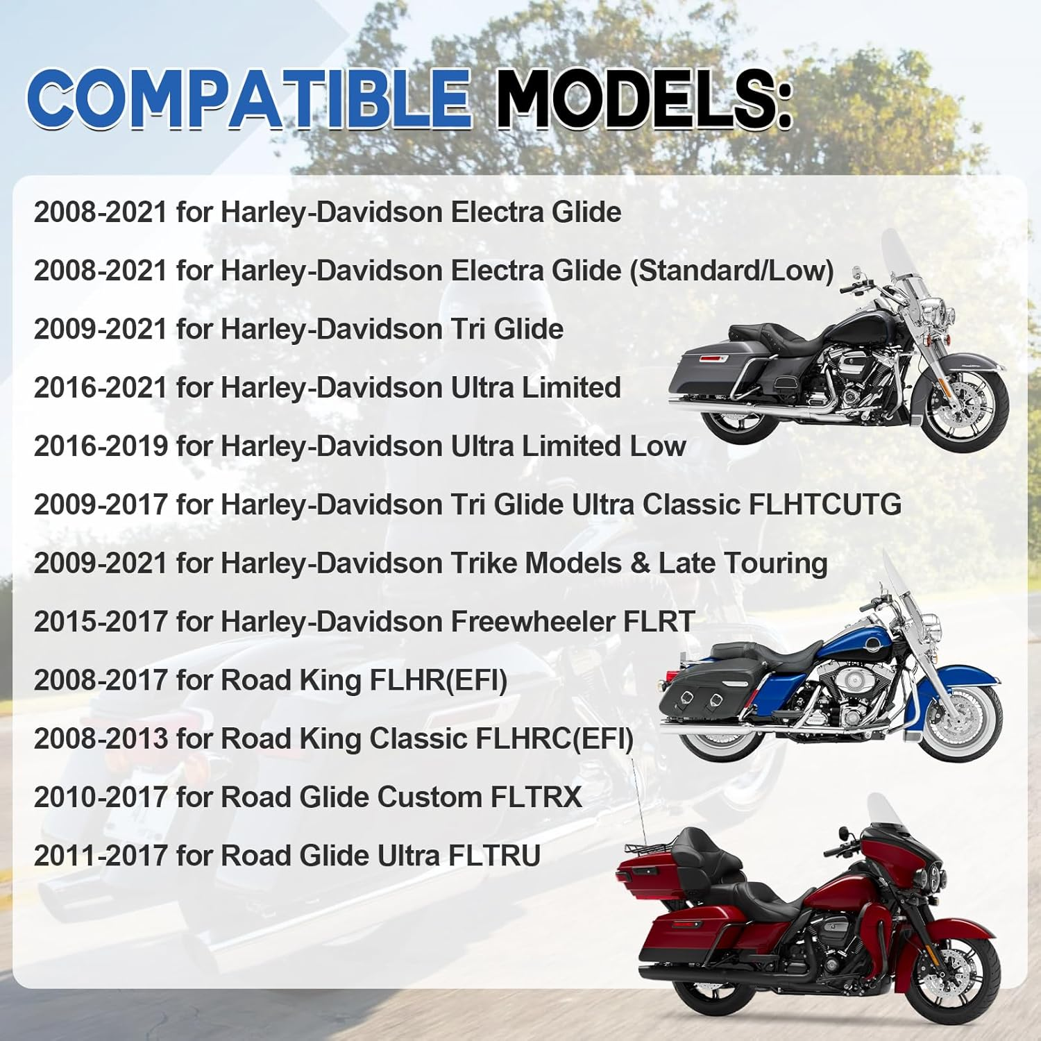 Fuel Tank Retainer Lock Ring Tool Wrench Removal Tool for Harley-Davidson Touring Electra Glide,Street Glide, Road Glide, Tri Glide FLHT FLHX FLTR 2008 -Up image number 2