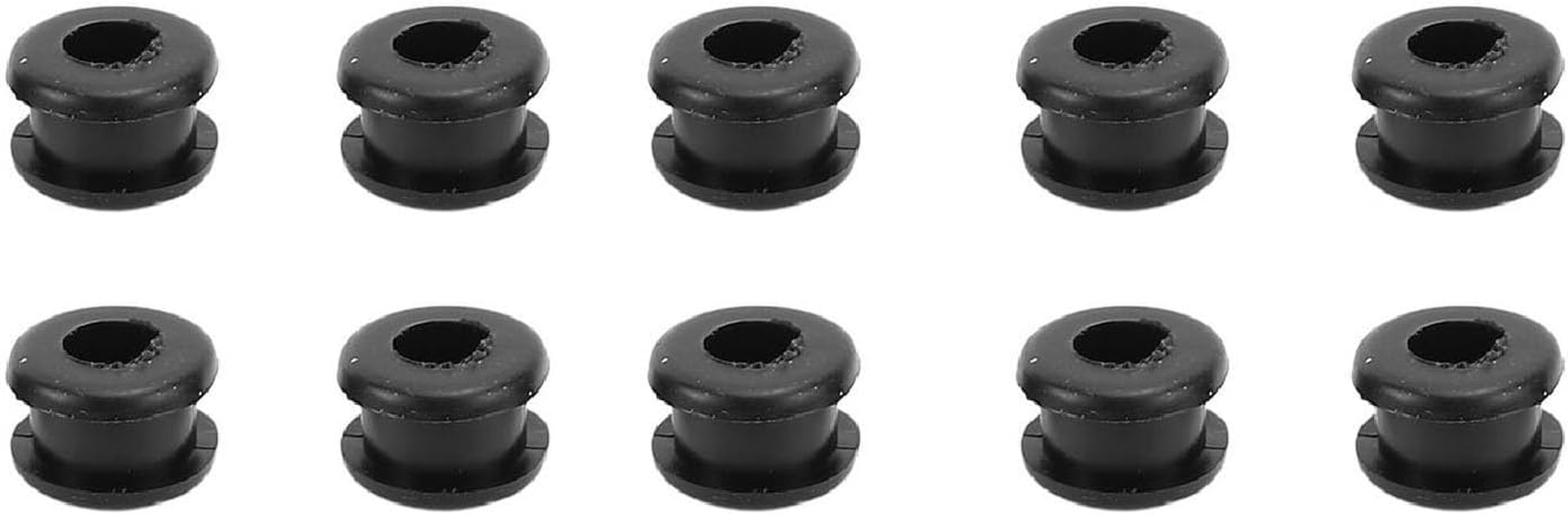 Rubber Grommet Kit, Versatile Low Noise Fans Grommets Spare Kit, Ceiling Fan Replacement Parts for Ceiling Fans and Applied Wiring, Cables, Metal Plates(10Pcs) (Black) image number 1
