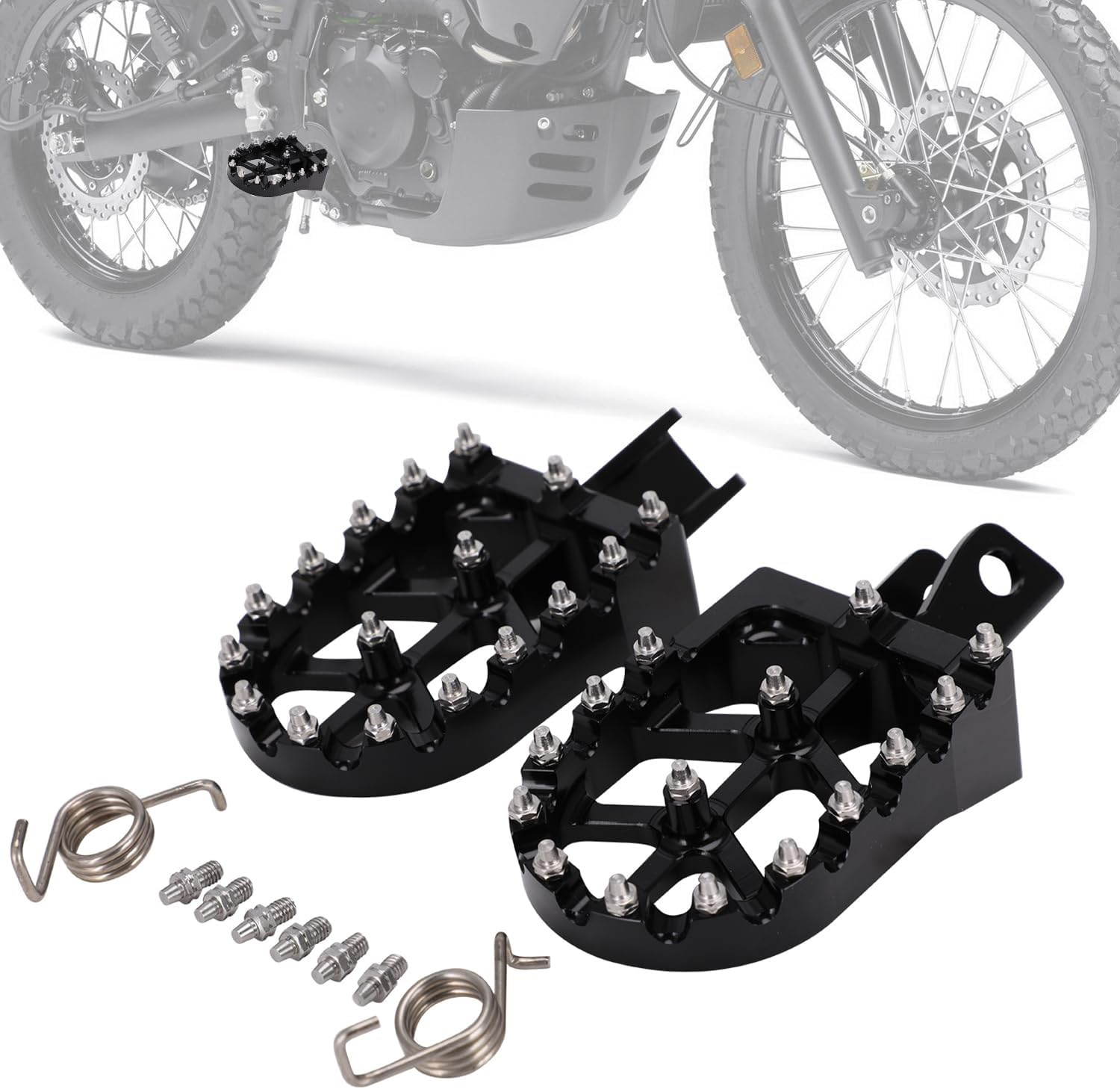 IUVWISN Electric Dirt Bike Wider Foot Pegs Footpegs CNC for Surron Sur Ron LBX Eride Pro SS 2.0 3.0 E-Ride Pro SR/S 79Bike Falcon GT Ventus One Talaria Sting MX3/R MX4 Red image number 3