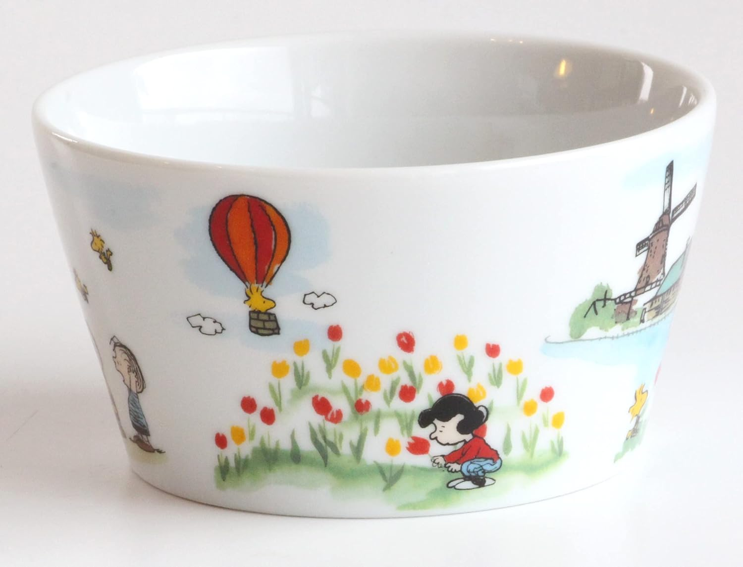 Simizu Pottery Bowl with Lid Hawaii Netherlands 280Ml Snoopy World Travel Series 2 Pattern Set image number 4