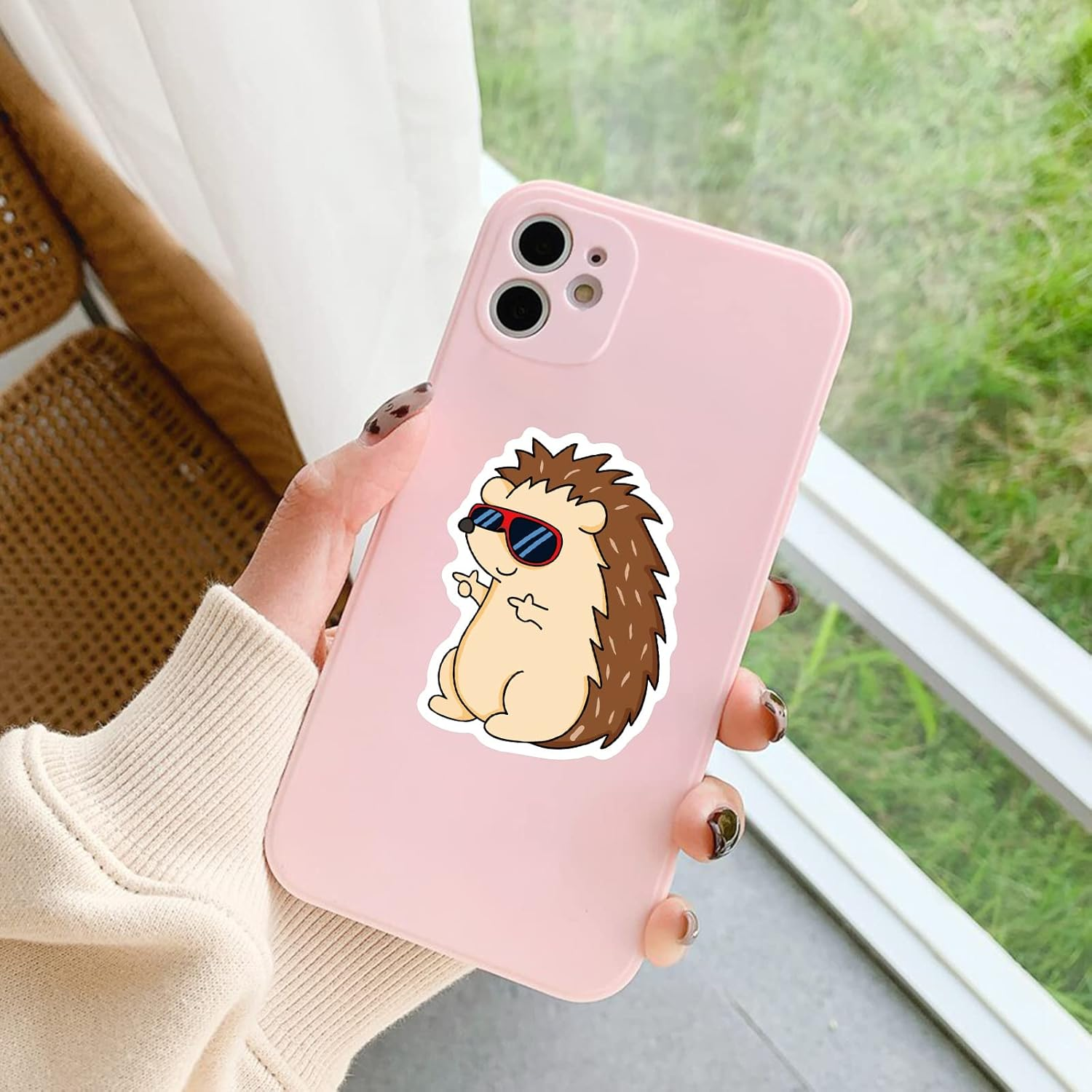 100 Pcs Cute Water Bottle Stickers for Kids &ndash; Kawaii Vinyl Animal Stickers Pack for Laptop Phone Skateboard Journal &ndash; Waterproof Aesthetic Stickers for Girls Boys Teens Teachers image number 3