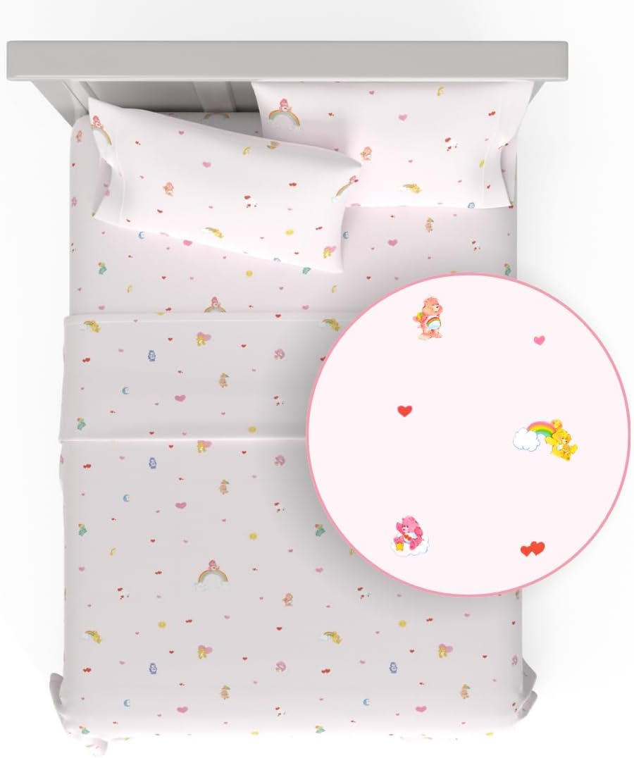 Franco Collectibles Spongebob Squarepants Bedding Super Soft Microfiber Queen Sheet Set, College Dorm Essentials (Official Licensed Product)