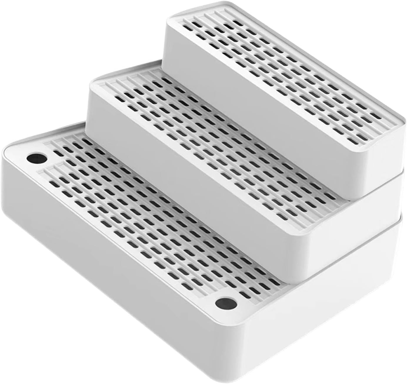 Generic Automatic Cat Litter Ramp, 3-Step Mat, Easy-To-, Washable, Removable Cat Litter Step Footboard, Dark Gray