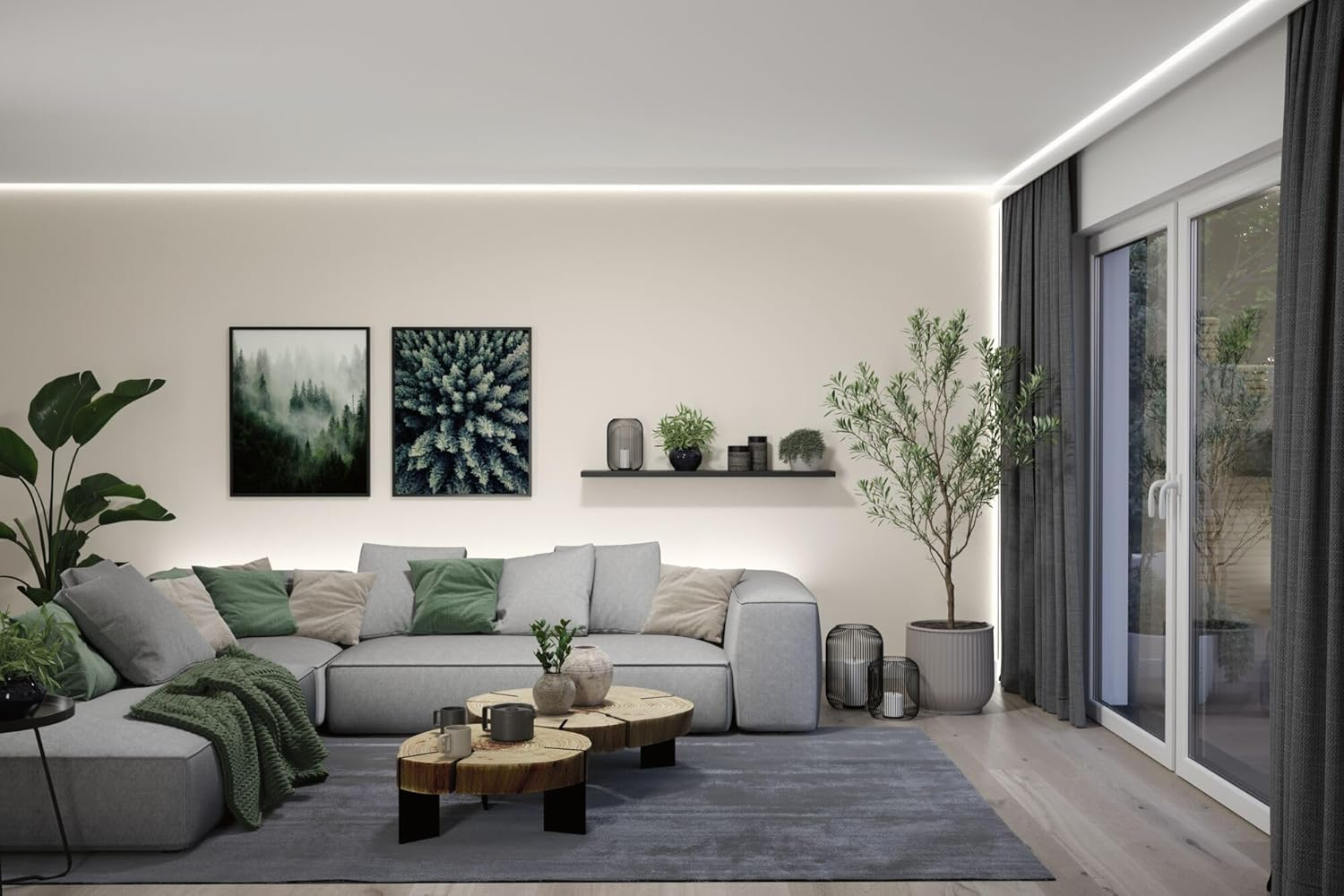 Paulmann 71249 Maxled 1000 LED Strip Neutral White Individual Strip 2,5M 18W 1100Lm/M 128 Leds/M 4000K image number 5