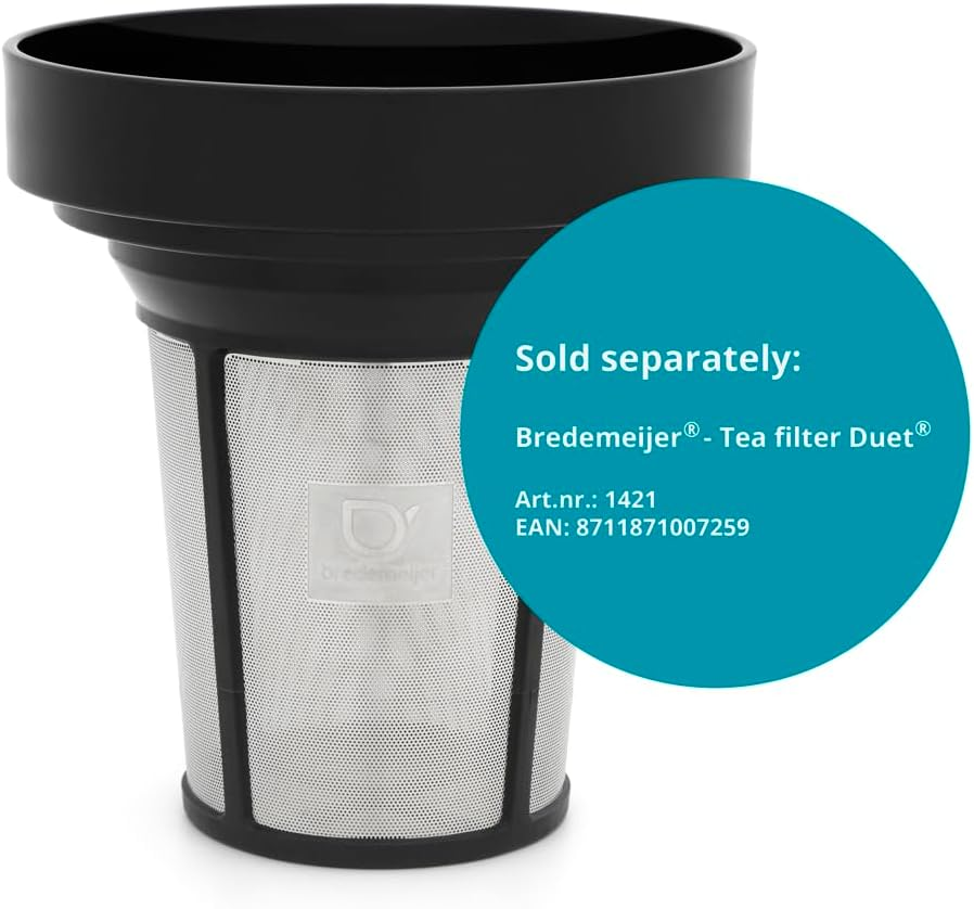 Large Matt Black Bulbous Stainless Steel Teapot 1.2 Litres image number 7