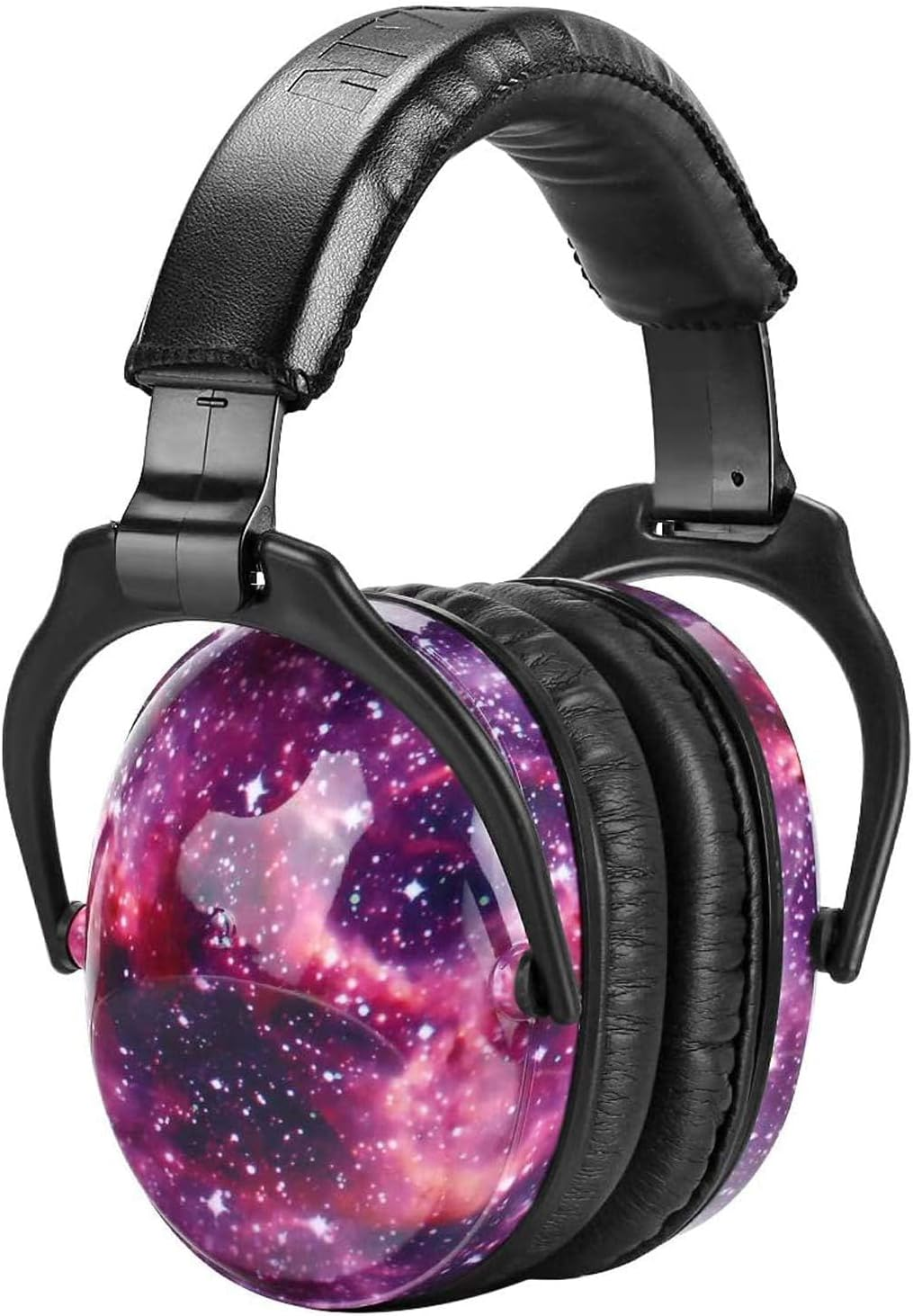 ZOHAN EM030 Kids Ear Protection Safety Ear Muffs for Concerts, Fireworks, Air Shows, Upgraded Adjustable Noise Reduction Hearing Protectors for Children Have Sensory Issues - Nebula Print image number 3