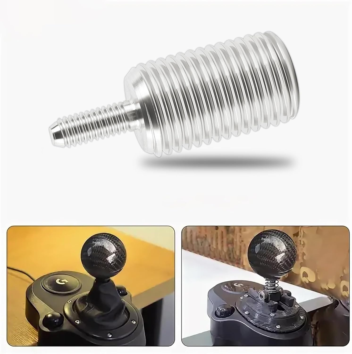 COSMICN Gear Shifter Adapter, M12X1.25 Thread, Metal Construction, Compatible with G25 G27 G29 G920