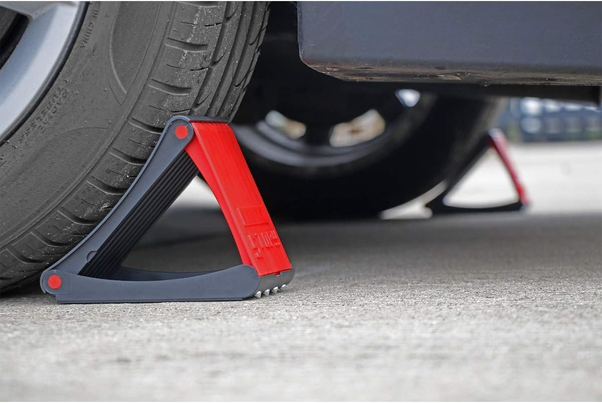 Sealey WCF01 Folding Wheel Chocks-Pair, Multi-Colour