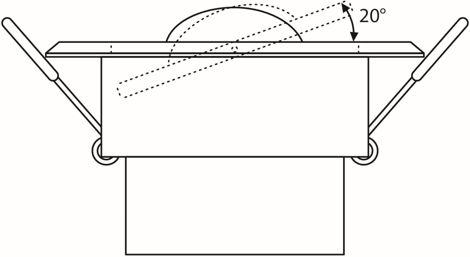 SEBSON Indoor Motion Detector, Flush-Mounted Ceiling Mounting, Programmable, Infrared Sensor, Range 3-8 M / 360&deg;, Suitable for LED, Swivelling, 3-Wire image number 5