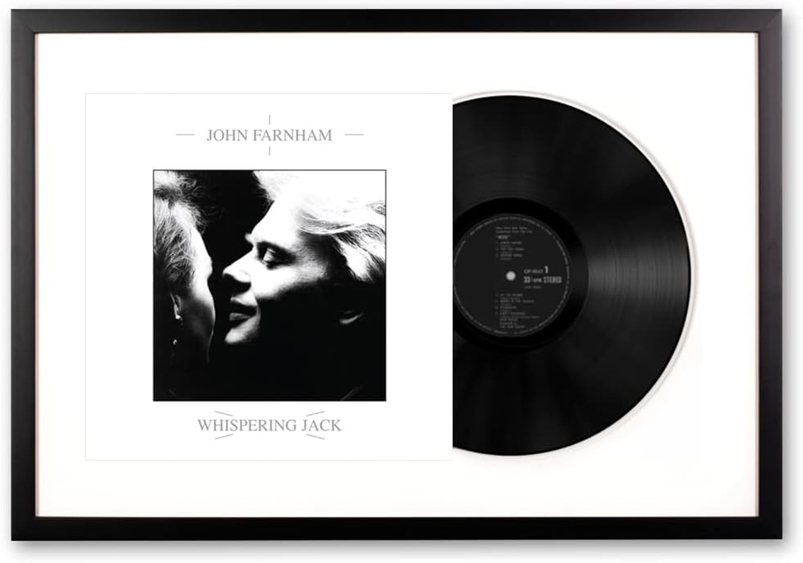 Vinyl Art John Farnham Whispering Jack Memorabilia Framed