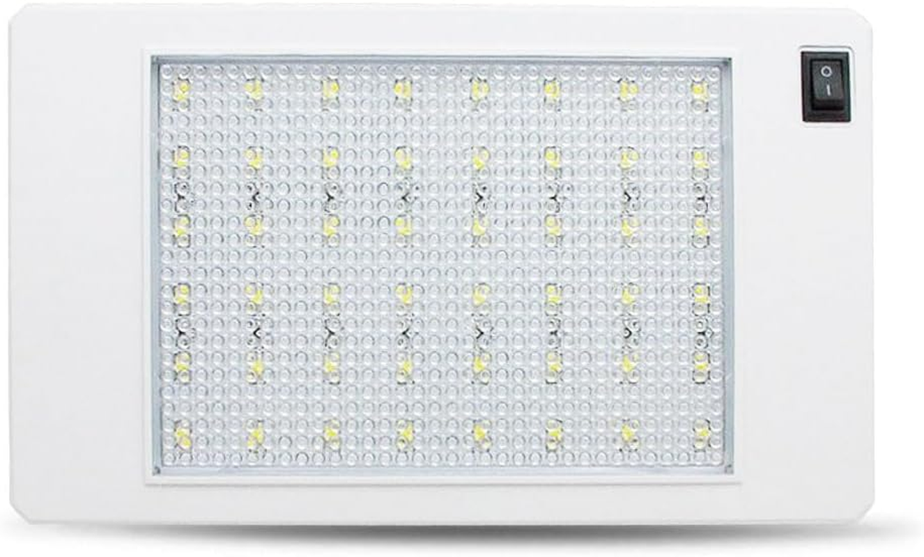 12V 24V 5W 5 Watt 48-LED Ceiling Slim Interior Boat Cabin Caravan Motorhome LED Light & Inbuilt Switch, Surface Mounted Lights image number 4