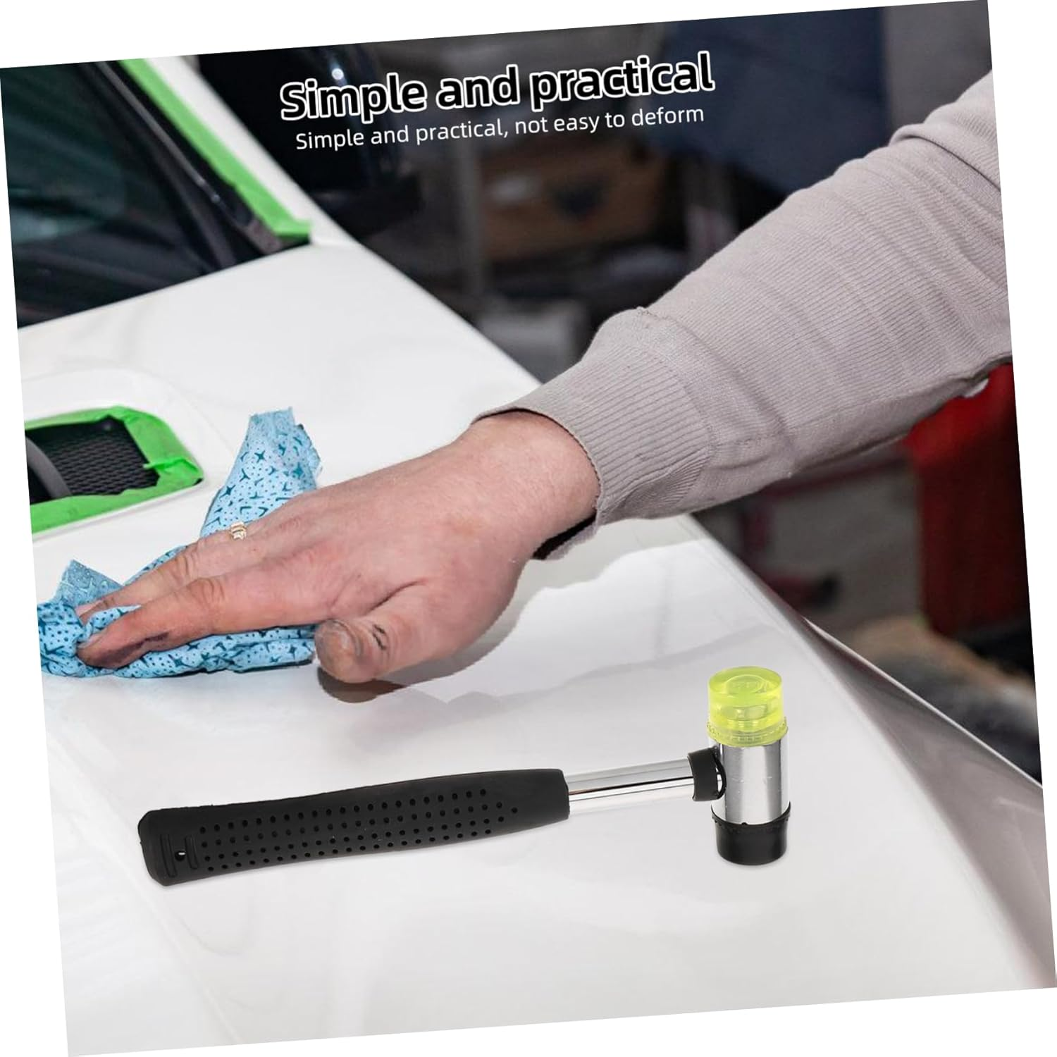 SOESFOUFU Automotive Kit Dent Removal Tool Slide Hammer Multi-Head Puller for Scratch Fixing