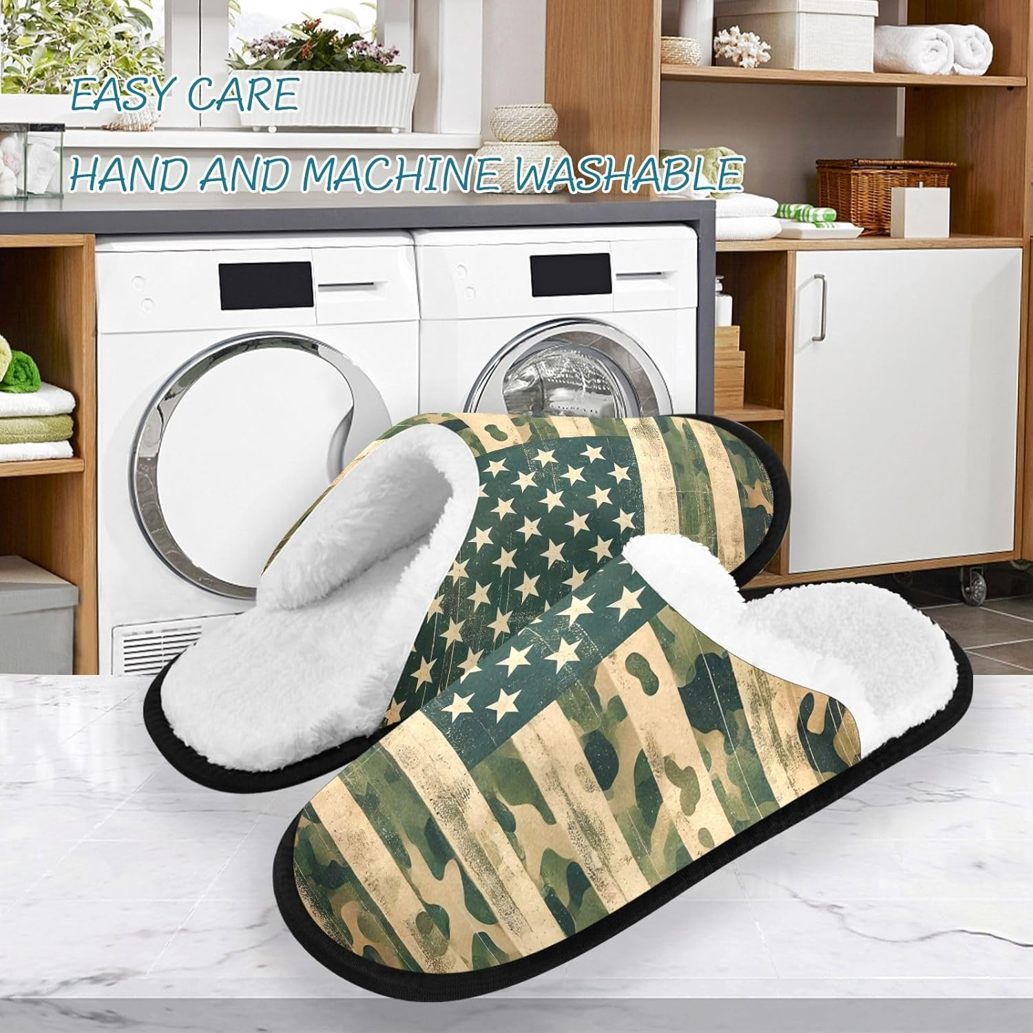Home Slippers, City Pop Travel House Slippers, Comfy Slippers for Women, Machine Washable Indoor Slippers image number 3