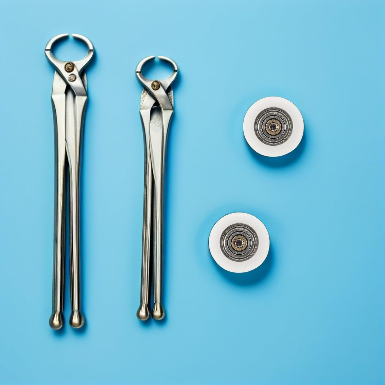 COHEALI 4Pcs Shower Sliding Door Rollers Replacement Kit Glass Door Wheel Pulleys for Smooth Sliding Fit Shower Roller Wheels Hardware Accessories image number 3