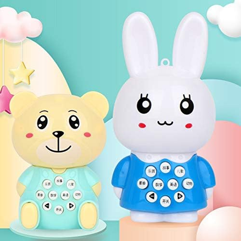 &ldquo;N/A&rdquo;Cartoon Mini Rabbit Story Machine Music Lighting Early Teaching Machine Cubsstorymachine-Pink image number 5