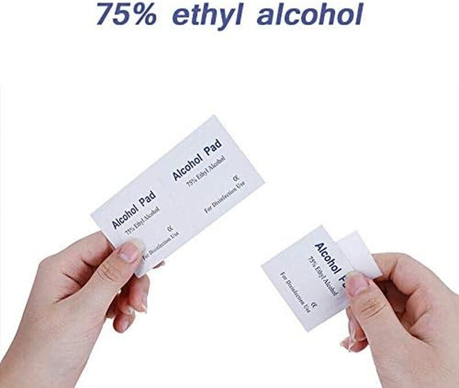 Box of 100Pc of Alcohol Pads Alcohol Wipes Pads 75% Ethyl Antibacterial Prep Swabs Cleaning Wipe 6 X3 Cm image number 3