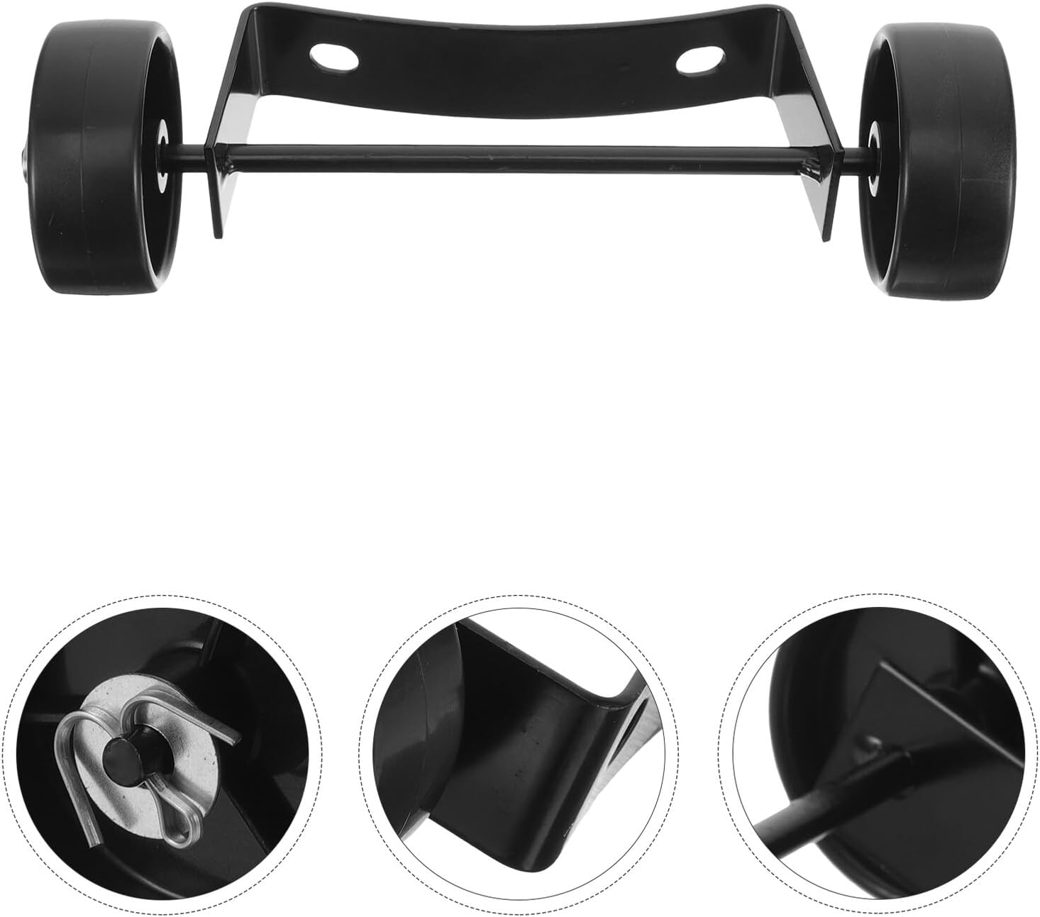 LABRIMP Patio Wheel Replacement Kit Iron and Plastic Movable Wheel for Outdoor and Indoor Heating Devices Easy Install Outdoor Replacement Part for Patio image number 6