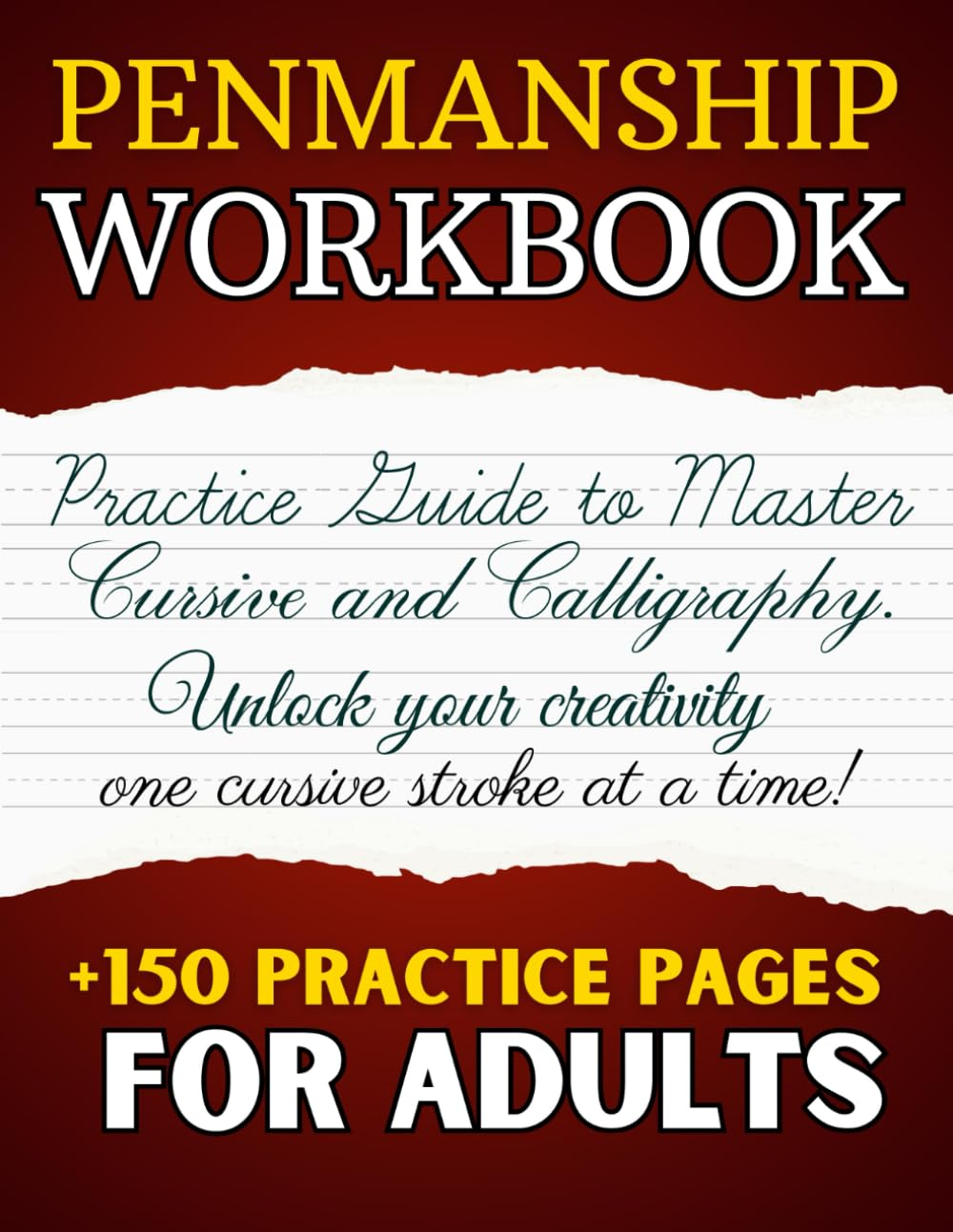 Penmanship Workbook for Adults: Cursive Handwriting Workbook and Practice Guide to Master Cursive and Calligraphy image number 1