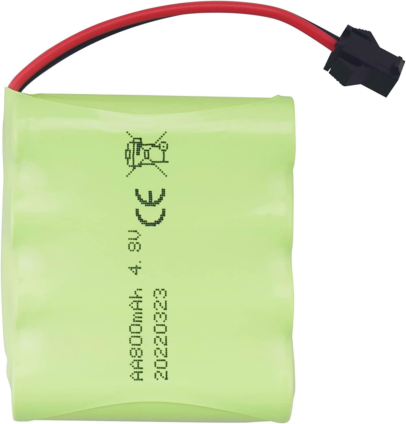 2PCS AA 4.8V 800Mah Rechargeable RC Car Battery SM2P Plug RC Truck Stunt Car Excavator Car Battery and USB Charging Cable image number 5