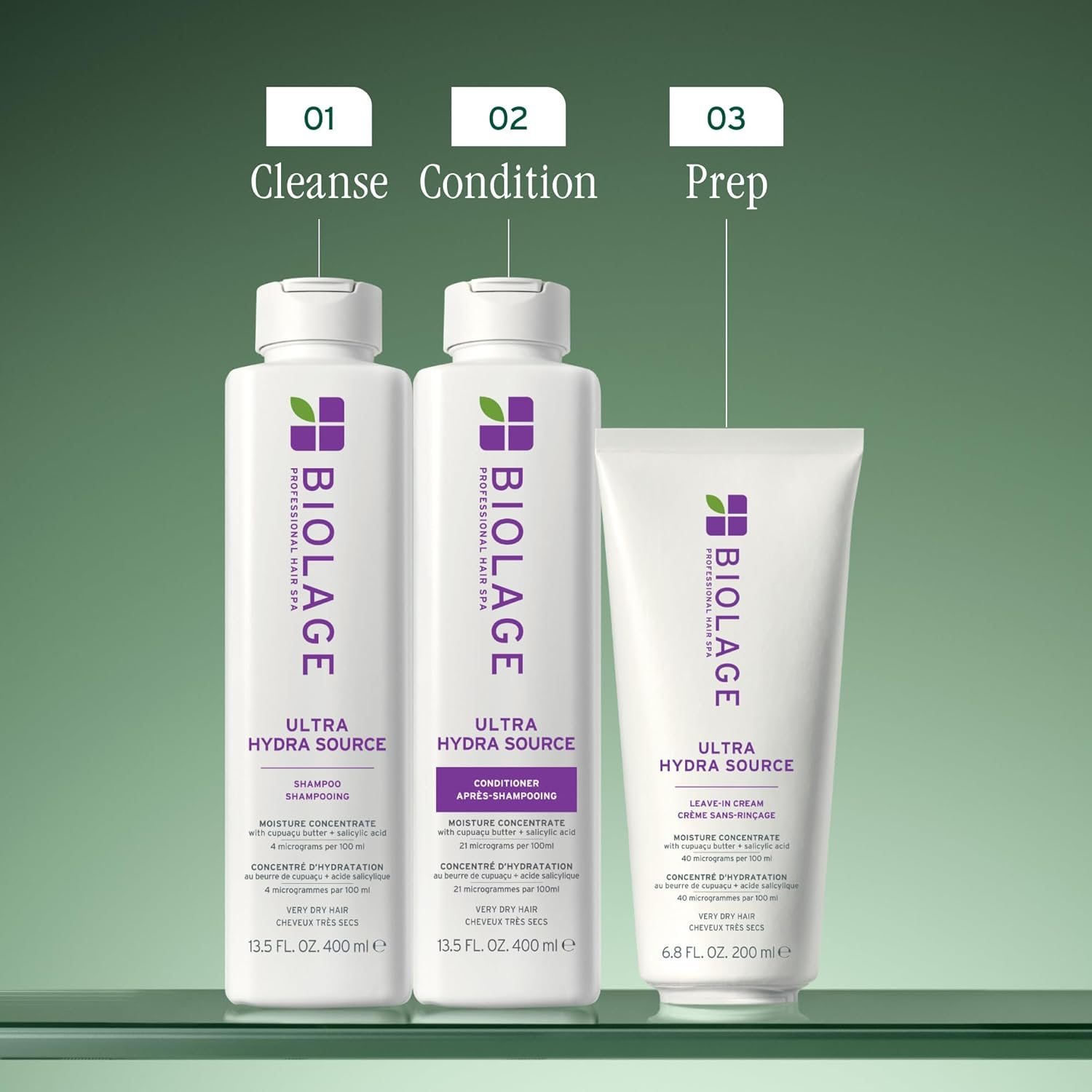 Biolage Ultra Hydra Source Leave-In Cream | Moisturising | Hydrates, Nourishes & Detangles Dry Damaged Hair | Deep Conditioning | Sulfate-Free | Weightless, Soft Finish |200Ml image number 2