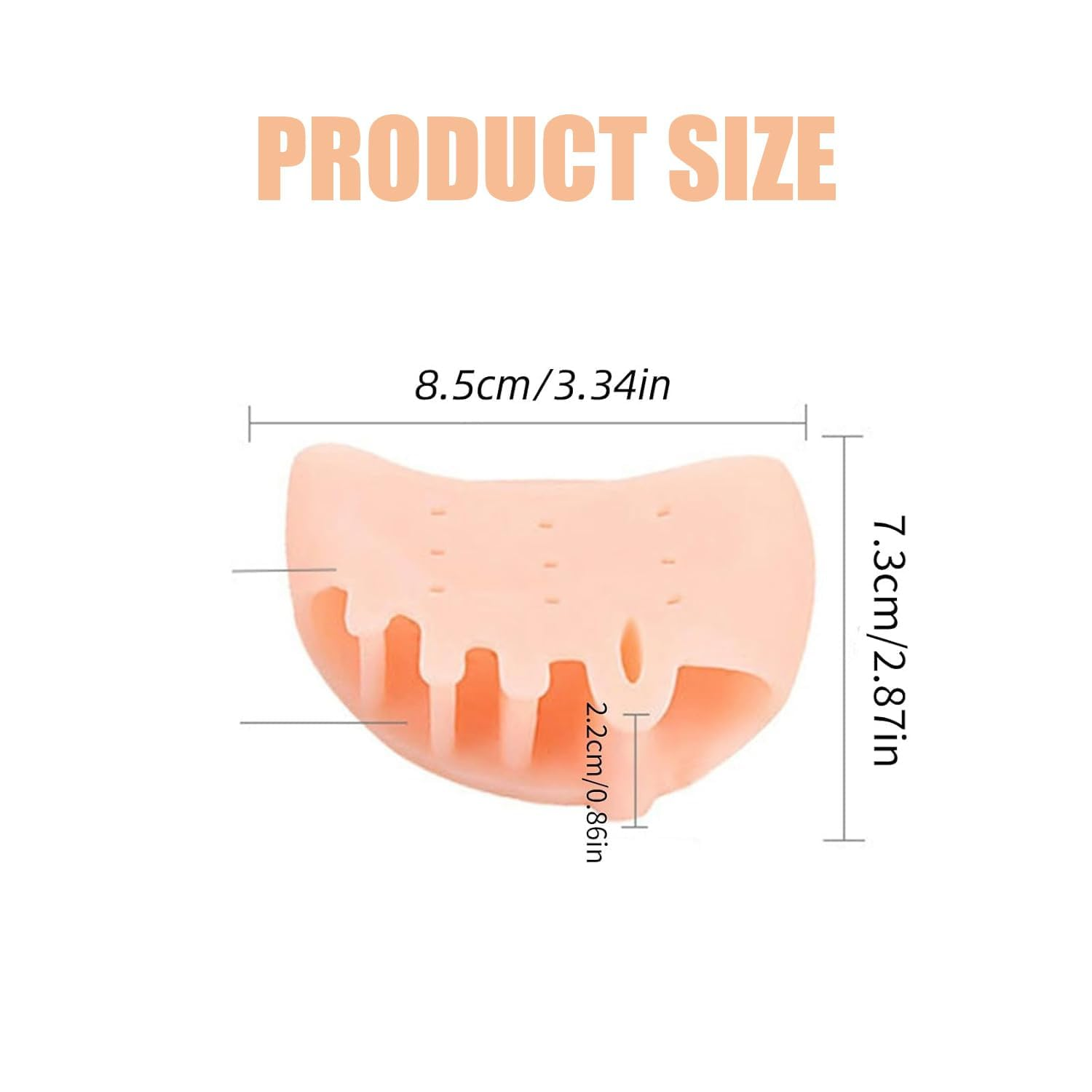 Silicone Toe Separators for Women & Men, 4 Packs Toe Separators Bunion Corrector Cushion, Breathable Soft and Comfortable Gel Foot Cushions, Multiple Colors (4 Pairs) image number 4