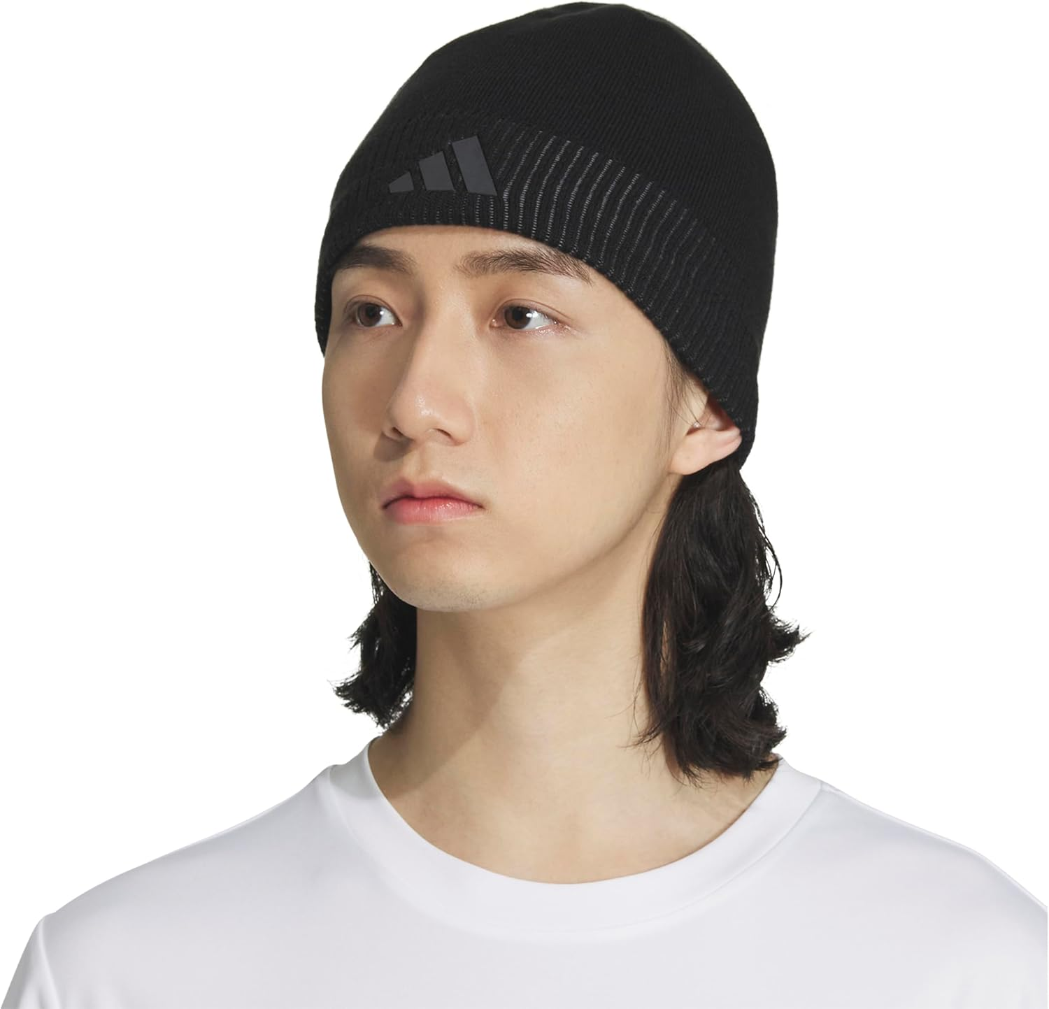 Adidas Mens Creator 3 Beanie &ndash; Skull Cap Winter Hat - Black/Carbon Grey/Onix Grey image number 5