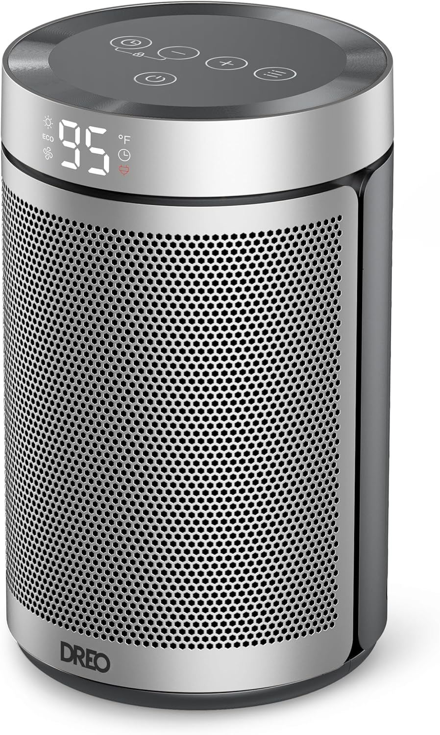 Dreo Atom 316 Energy Saving Fan Heater 34 Db Silent 1500 W PTC Ceramic Thermostat Overheating and Tilt Protection 12 Hours Timer Electric Heater for Rooms And image number 3