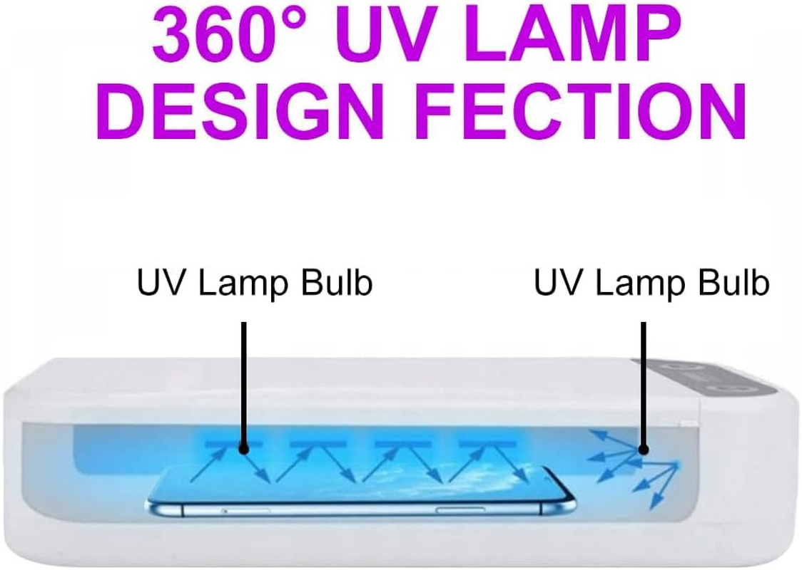 UV Steriliser Box with Aromatherapy, 2 UV Lamps, 17.5 X 10 X 3 Cm, USB Powered image number 1