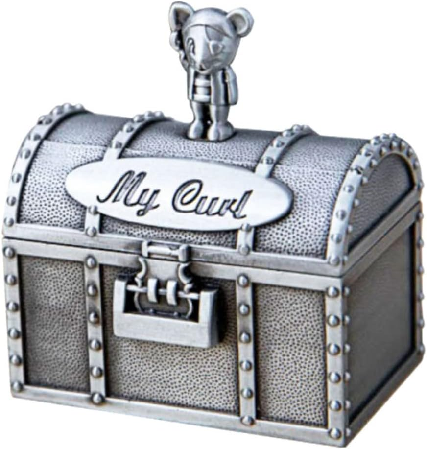 2Pcs Baby Teeth Storage Boxes and Baby Curl Tooth Keepsake Holder for Newborn Memory Preservation Metal Suitable for Infant Storage image number 5