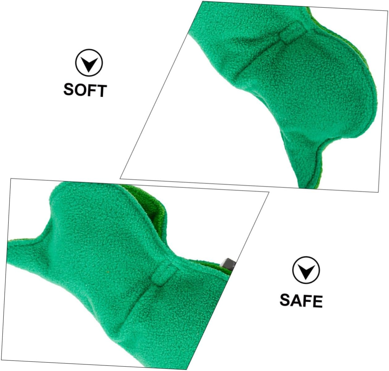 Toddmomy Snuffle Toys for Dogs: Pea Sniffing Pet Puppy Puppies Dog Chewers Squeaky Chewing Pea Shape Polar Fleece Green image number 3