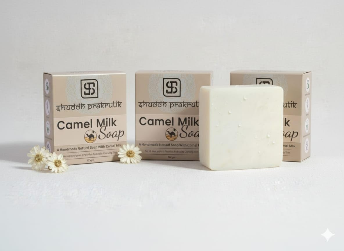 MANTRAMART Camel Milk Soap Bar &ndash; Gentle Cleansing with Natural Oils & Milk Protein | Nourishing, Creamy Lather for Everyday Use | Suitable for All Skin Types &ndash; 100G (Pack of 3) image number 3