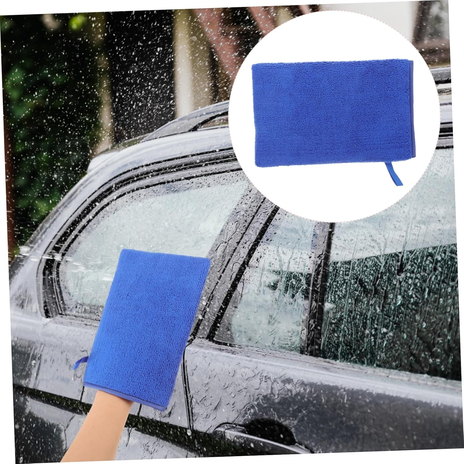 Cabilock Car Washing Gloves and Clay Mitt Blue, Sludge Removal Clay Towel for Automotive Detailing and Polishing, Suitable for Car Care and Cleaning image number 4