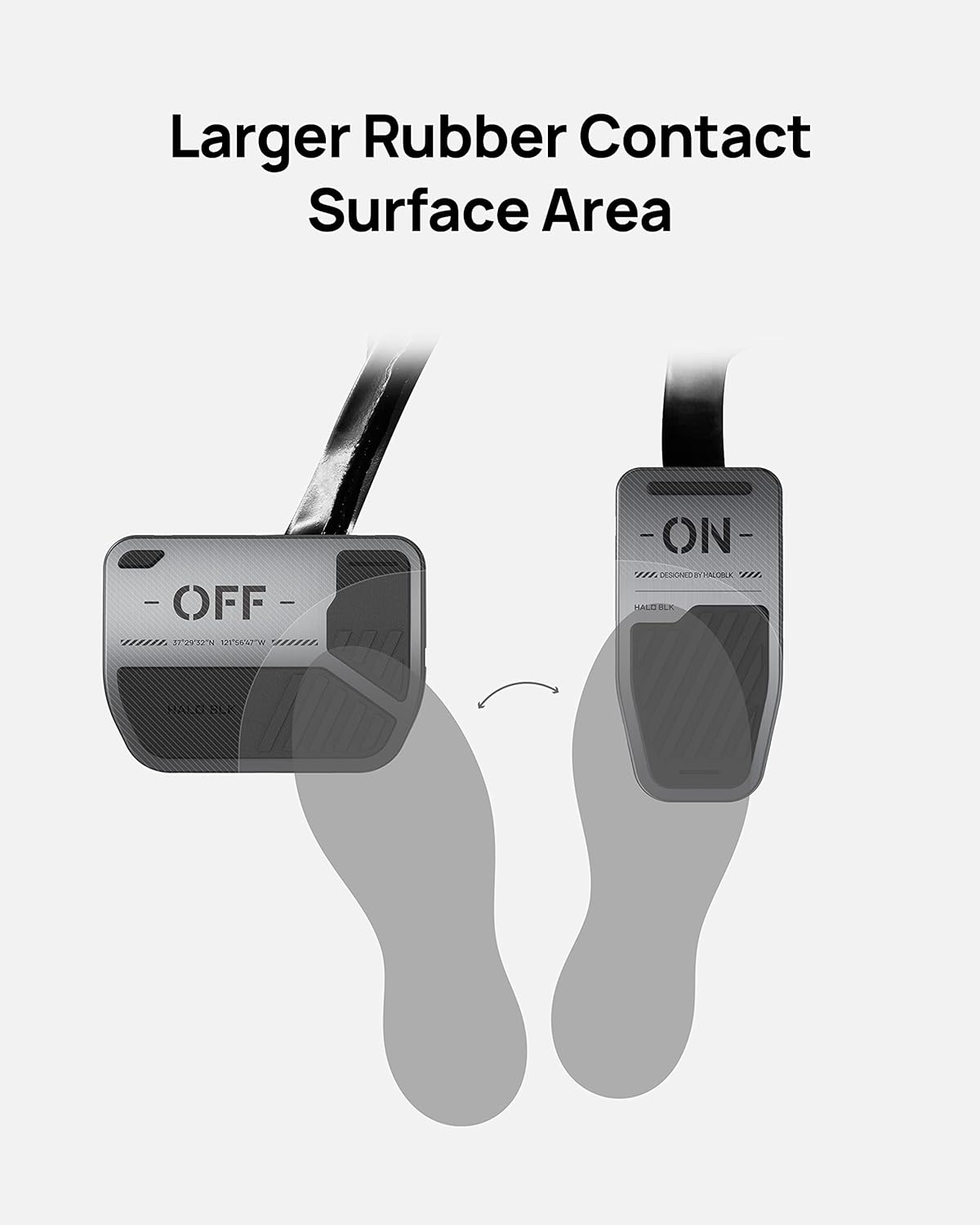 HALOBLK Non-Slip Performance Foot Pedals for Tesla Model 3 Model Y Accessories (Toy Switch) HLFP00 image number 3