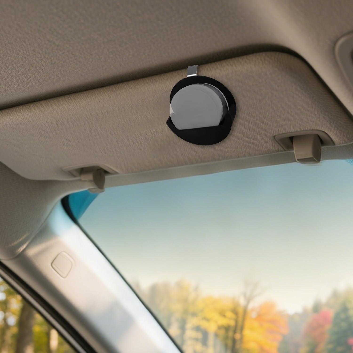 Car Visor Clip Holder for ZYN, Durable Pouch Can Tins Organizer Storage Lightweight & Universal Belt or Sun Visor Accessory for Smokers Daily Use and Gift (Black) image number 2