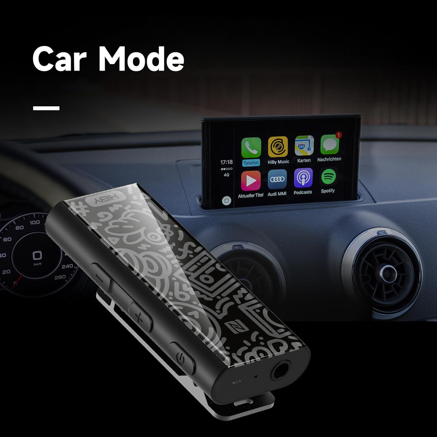 Hiby W3 II Headphone Amp Bluetooth 5.2 Receiver USB DAC for Car Audio/Smartphone/Pc/Laptop - Orange image number 5