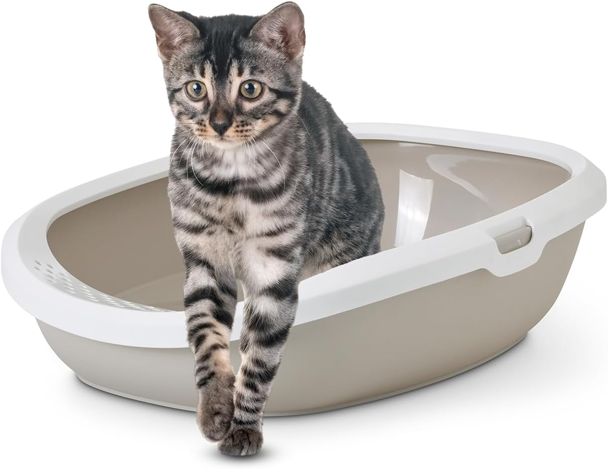 SAVIC Cat Toilet with Rim Gizomo Mocha L Size image number 2